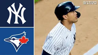 New York Yankees Vs. Toronto Blue Jays | Game Highlights | 9/17/20