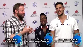 2017 Golden Skate Interview with Vanessa James and Morgan Ciprès