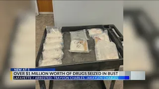 Lafayette authorities seize over $1 million worth of narcotics