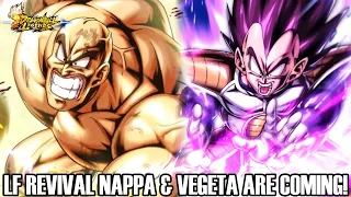 LF REVIVAL NAPPA & VEGETA ANNOUNCED FOR LEGENDS!!! Dragon Ball Legends Info!