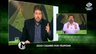 Marco Aurélio e Júlio Casares discutem ao vivo