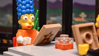 "In the restaurant" Lego Simpsons Animation
