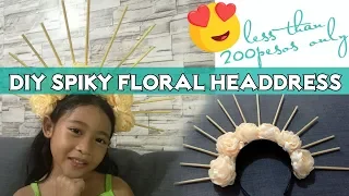 DIY Spiky Floral Headdress