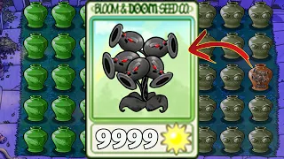 PvZ 100% Doom Threepeater Plant - Vasebreaker Endless | PvZ Mod Plants Team