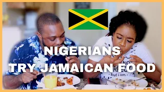 NIGERIAN COUPLE TRY JAMAICAN FOOD FOR THE FIRST TIME! OXTAIL, BROWN STEW CHICKEN etc.