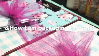 Craft Fair Series 2019-How I am decorating the note pads and packaging the clipboard sets!