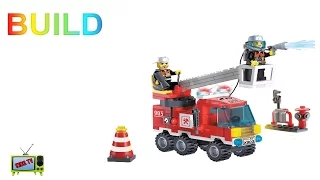 Enlighten 903 Single Bridge Fire Engines Brick Build