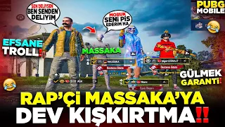 RAP’Çİ MASSAKA’YA DEV KIŞKIRTMA 🤣 (MORUK SENİ PİS EDERİM HA) DEDİ🤣 | PUBG MOBILE