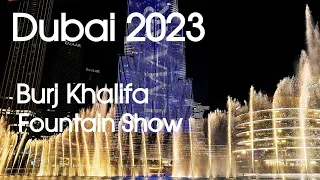 Dubai 🇦🇪Fountain Show, Burj Khalifa, Lake  [4K] Night Walking Tour!