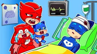 Daddy, Wake Up ! - What Happened to The Catboy Family? - Catboy's Life Story - PJ MASKS 2D Animation