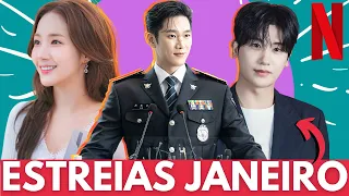 DORAMAS NOVOS QUE ESTREIAM EM JANEIRO 2024 | DORAMAS NETFLIX