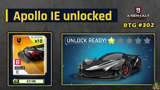 Asphalt 9 | Apollo IE unlocked | RTG #302