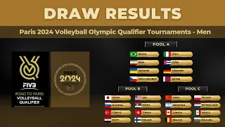 Paris 2024 Volleyball Olympic Qualifier Tournament | Draw Result (Men)