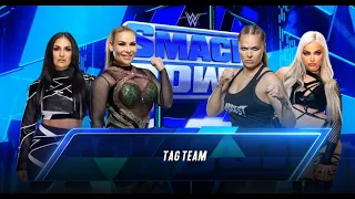 Ronda Rousey & Liv Morgan vs. Sonya Deville & Natalya: SmackDown, July 29, 2022 WWE 2K23 4K