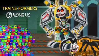 어몽어스 VS TRAINS-FORMERS: Rise Of The Beasts | Funny Among Us Animation