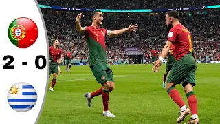 Portugal vs Uruguay 2 - 0 Bruno Fernandes goals | all goals extended highlights  FIFA WORLD CUP 2022