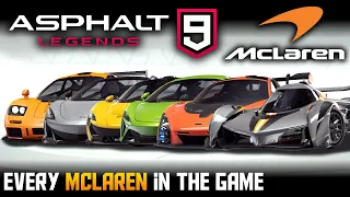 Asphalt 9: Full McLaren Showcase (Every Car in-game)