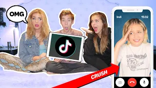 My SISTER Reacts To My COUPLES TIK TOKS **Try Not To Cringe CHALLENGE**😂📱| Sawyer Sharbino