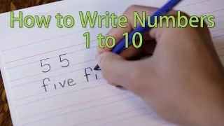 How to Write From 1 to 10 - Kids Learn the Numbers