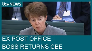 Former Post Office boss hands back CBE as mass exonerations considered | ITV News