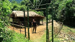 Making Bamboo Gate, Fish Food: Survival Alone In The Rainforest | EP.72