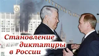 Ельцин + Путин. Становление диктатуры в России.