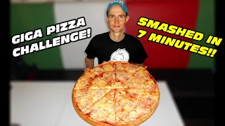 2kg Giga Pizza Challenge | Destroyed in 7 Minutes!!