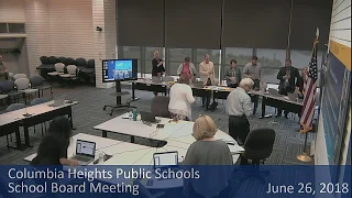 School Board Meeting June 26, 2018