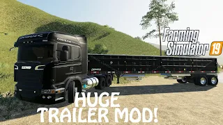 NEW 100.000L TIPPER MOD in Farming Simulator 2019 | IT'S HUGE THIS TRAILER | PS4 | Xbox One | PC