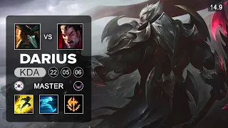 Darius vs GangPlank Top - KR Master - Patch 14.9 Season 14