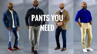 The 5 Pants Styles Every Man Needs/ The 5 Pants Styles Men Should Have