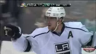 Anze Kopitar goal. Los Angeles Kings vs San Jose Sharks, Game 7, Round 1 - 04/30/2014