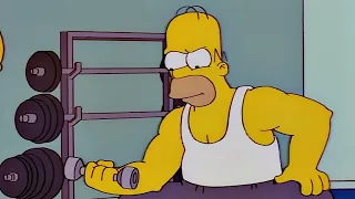 Homero entrena en el Gym Los simpson capitulos completos en español latino