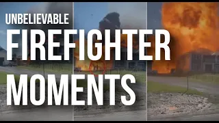 Unbelievable firefighter moments - Fireman accident compilation