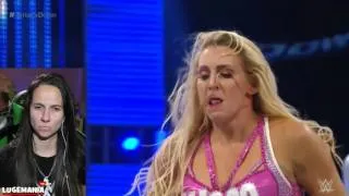 WWE Smackdown 2/18/16 Natalya vs Charlotte