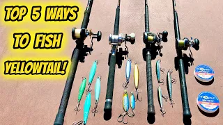 TOP 5 WAYS TO CATCH YELLOWTAIL! (Terminal Tackle & Gear Break Down)