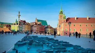 Warsaw Poland Walking tour ,Early spring in the historic district 波蘭漫步-華沙【4K HDR 60fps】