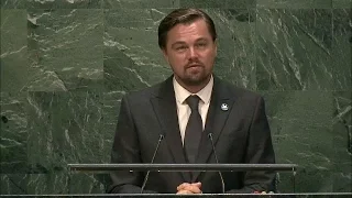 Leonardo DiCaprio (UN Messenger of Peace) at International Day of Peace 2016 - Student Observance