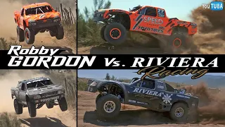 Robby Gordon Vs  Rivera || Badest Trophy Truck