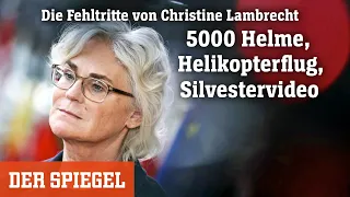 Die Fehltritte von Christine Lambrecht: 5000 Helme, Helikopterflug, Silvestervideo | DER SPIEGEL