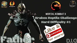 Kraken Reptile Challenge: Hard Difficulty #1 | Mortal Kombat X Mobile