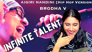 Brodha V AIGIRI NANDINI [Hip Hop Version]  REACTION -  LIVE in Bangalore | Ashmita Reacts