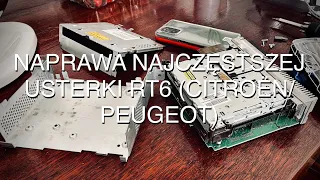 🇵🇱 Naprawa najczęstszej usterki radia RT6 Citroen/Peugeot (oraz jak je zdemontować w DS5)