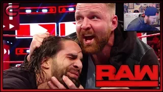 Seth Rollins And Dean Ambrose Brawl Live Reaction