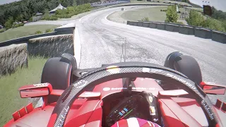 Driving an F1 2023 Car Around the 1939 Version of Spa-Francorchamps