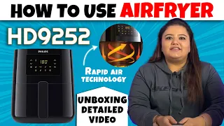 How to Use Philips Airfryer HD9252 | unboxing & Details Video | Electronicsbyraverz.