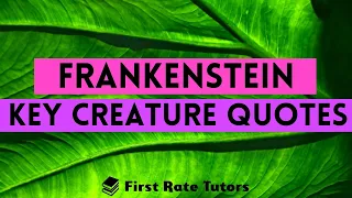 'Frankenstein' GCSE Revision: Creature Quotes & Word Level Analysis Explained in 60 Seconds! #Shorts