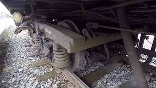 [GoPro] Тележка пассажирского вагона КВЗ-ЦНИИ 3 / Passenger car bogie 3
