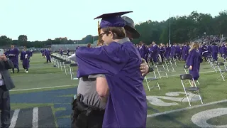 Ohio patrol officers stand in for fallen friend at son's high school graduation in Stark County