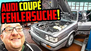 "MOTORSCHADEN" repariert in EINER Minute! - Audi Coupé 5Zyl Typ 81 - Probefahrt & Prüfstand!